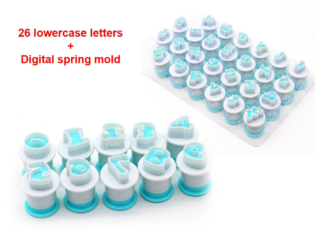 English Alphabet Spring Biscuit Mould Baking Mould