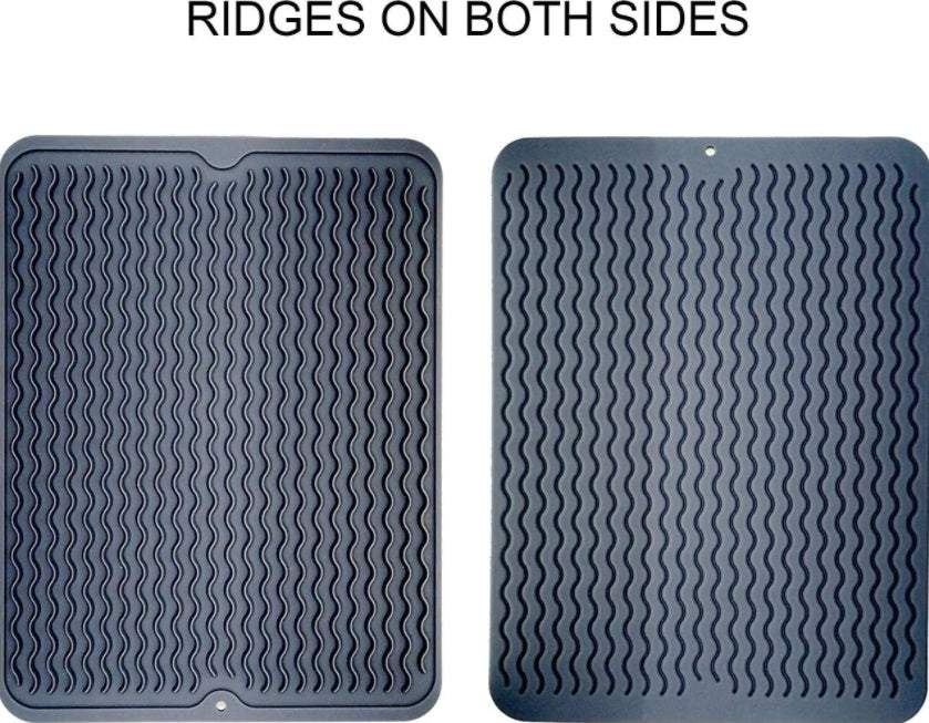 Large Kitchen Silicone Dish Mats Heat Resistant Dry Mats 16 X 12 Inch