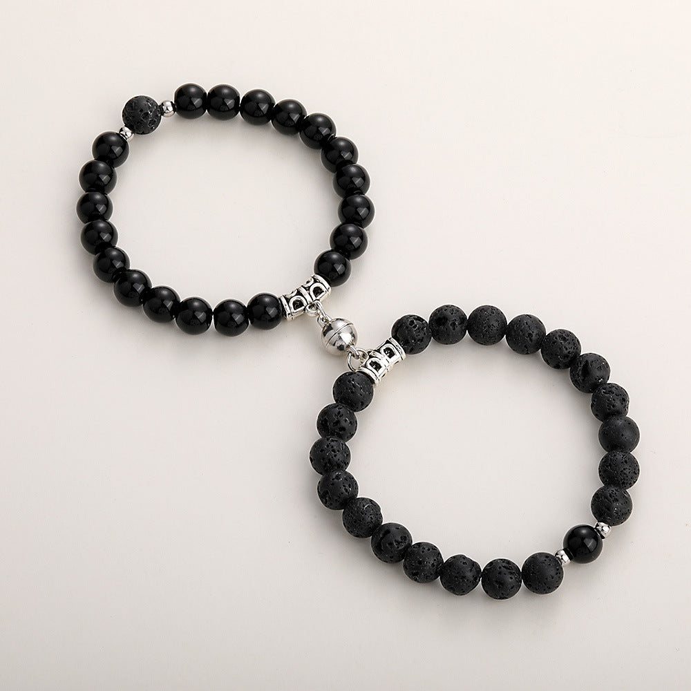 A Pair Of Magnetic Couple Bracelets Induce Vibration