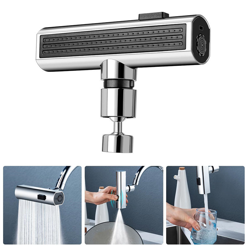 Kitchen Faucet Waterfall Outlet Splash Proof Universal Rotating Bubbler Multifunctional Water Nozzle Extension Kitchen Gadgets