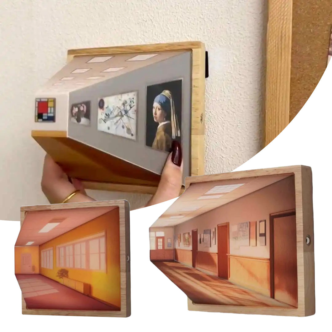 3D Illusion Night Light Gallery Bedside Picture Style Creative Modern Simulate Sunshine Drawing Night Light Gift