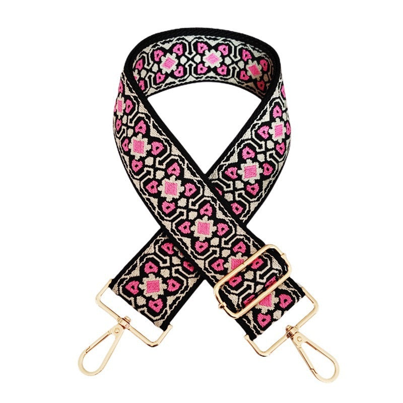 Embroidered Canvas Bag Shoulder Strap Accessories Replacement Strap