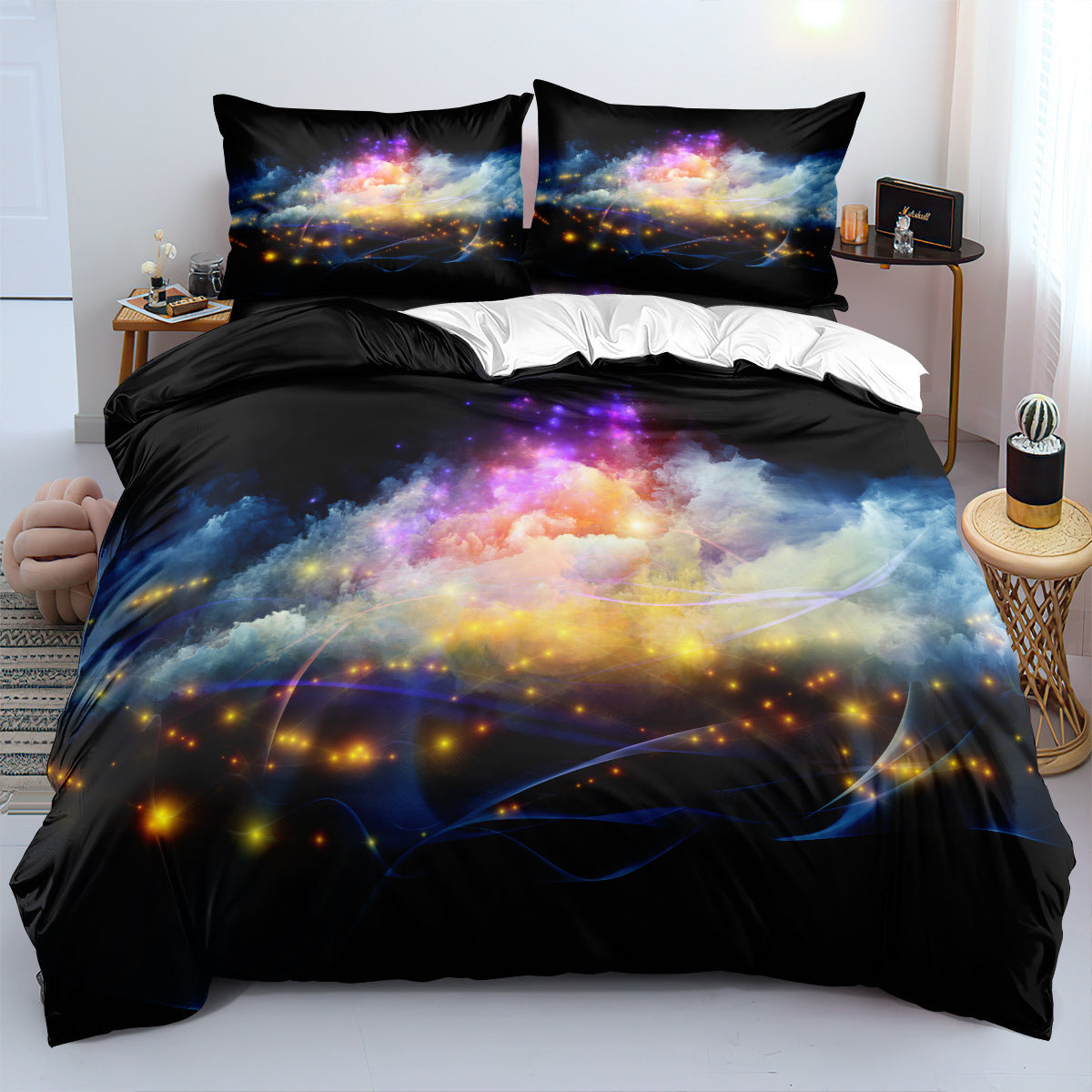 Beddings Digital Printed Three-piece Set