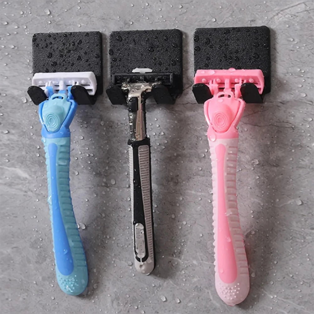 2/4pcs Adhesive Razor Holder