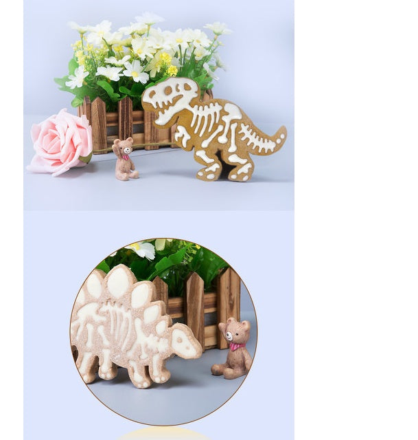 Dinosaur Biscuit Mould Sugar Craft Embossing Mold 3D Dessert Baking Mold Fondant Decoration Tool